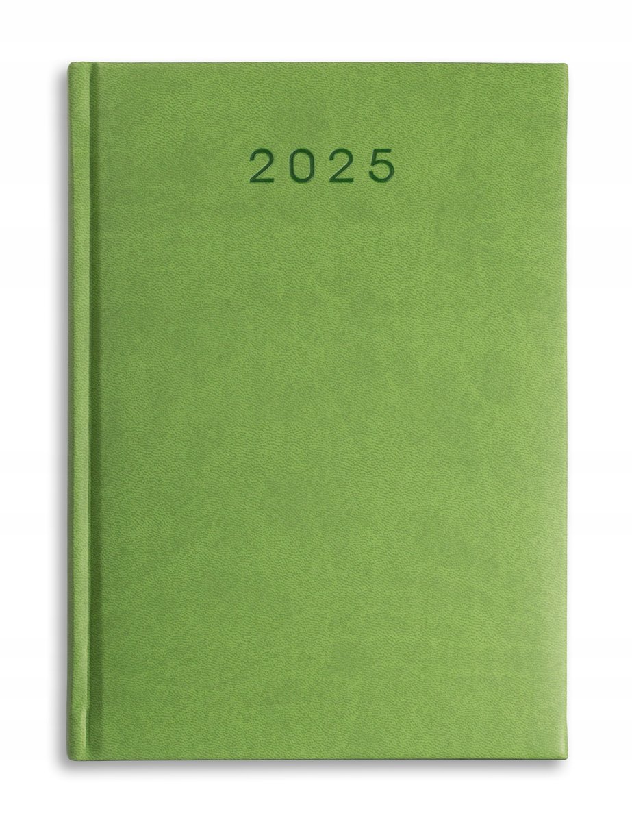 KALENDARZ książkowy A5 terminarz DZIENNY 2025 SELEDYNOWY Tury