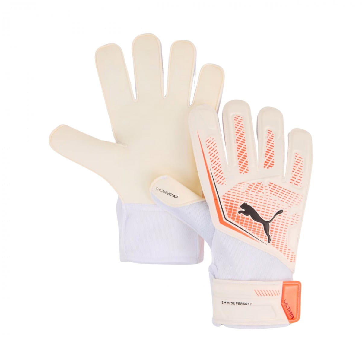 Rękawice bramkarskie Puma Ultra Play RC kremowo-pomarańczowe 41952 06 - 6
