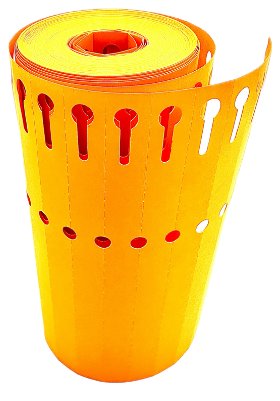 ETYKIETY PVC - 1,3 X 16 CM - 1000 SZT-pomarańczowy