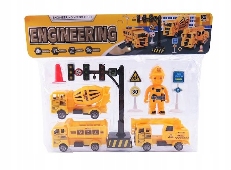 zestaw aut budowlanych dla dzieci