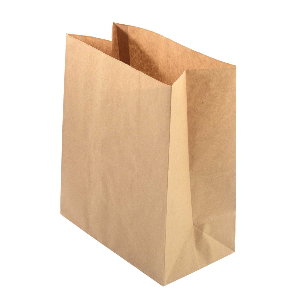 Torebka papierowa klockowa brąz 26x14x30cm 70g - 250 szt