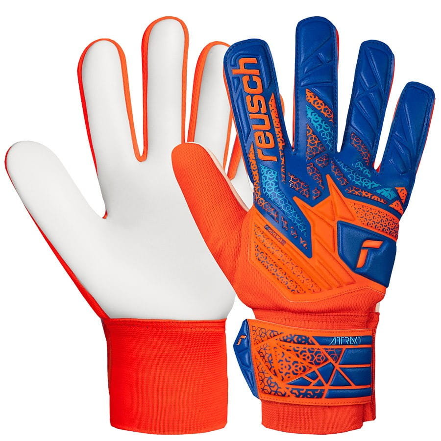 Rękawice Reusch Attrakt Starter Solid 55 70 514 2290 - POMARAŃCZOWY, 9,5