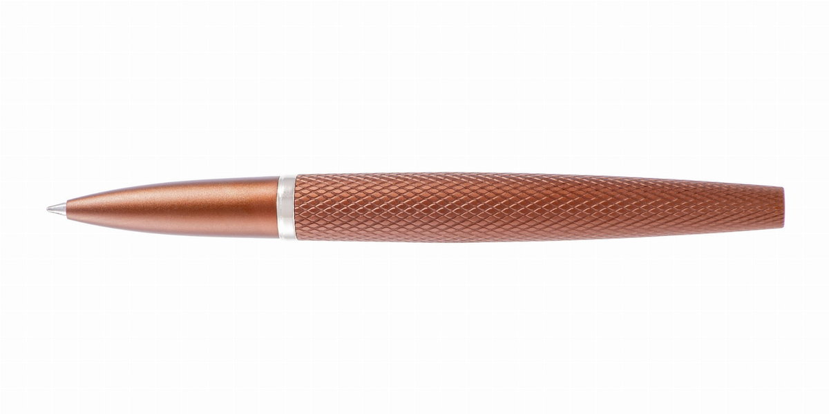 Pióro wieczne Diplomat Viper guilloche brown F