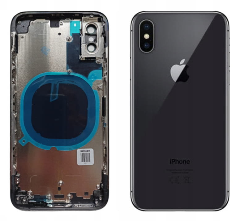 Obudowa Korpus Plecy do iPhone XS Space Gray