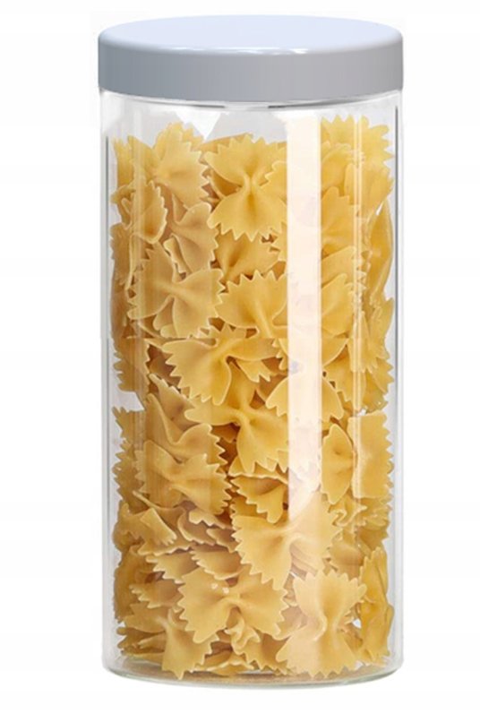 1x Słoik Plastikowy PET Pojemniki 1,5l na Mąkę Żywność Pojemnik 1500ml Z50