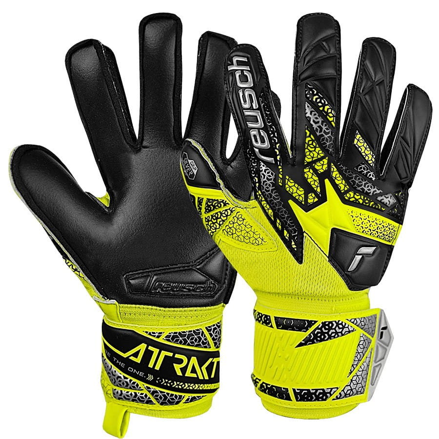 Rękawice Reusch Attrakt Silver Junior 55 72 215 2025 - ŻÓŁTY, 7,5