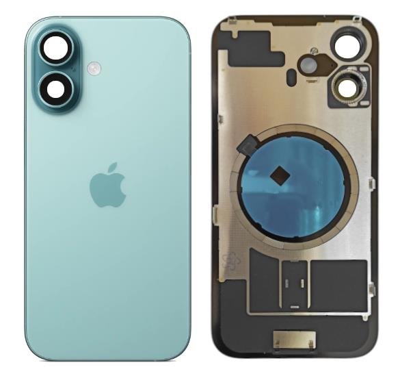 Klapka Plecki Tył iPhone 16 Teal z Ramką i Magnesami
