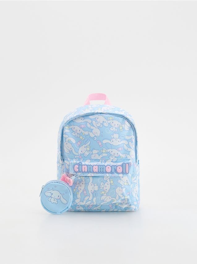 Reserved - Wzorzysty plecak Cinnamoroll - jasnoniebieski