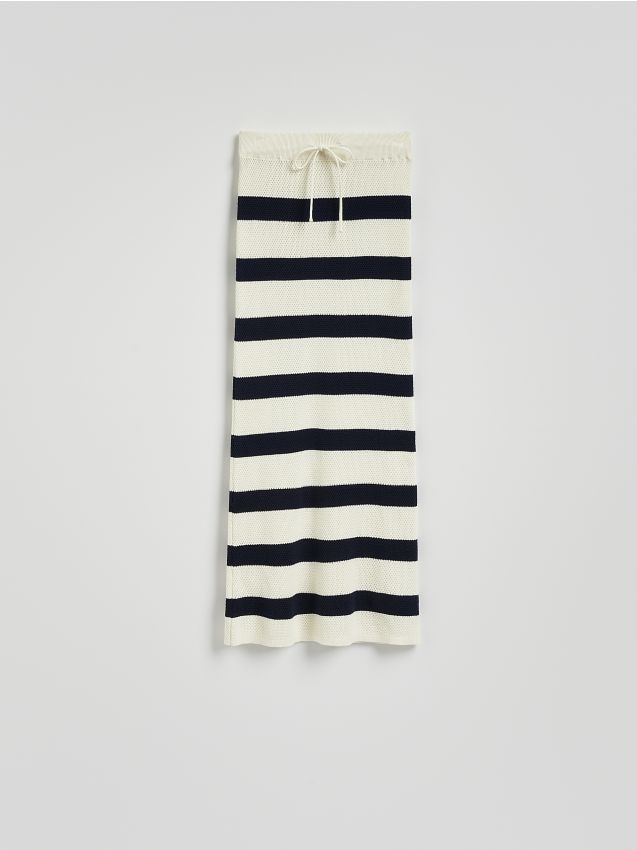 Reserved - Spódnica maxi z wiązaniem - wielobarwny