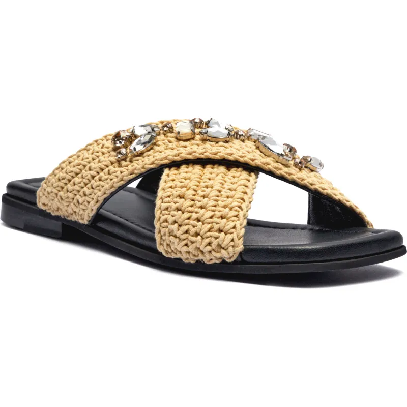 INUIKII Klapki | z dodatkiem skóry