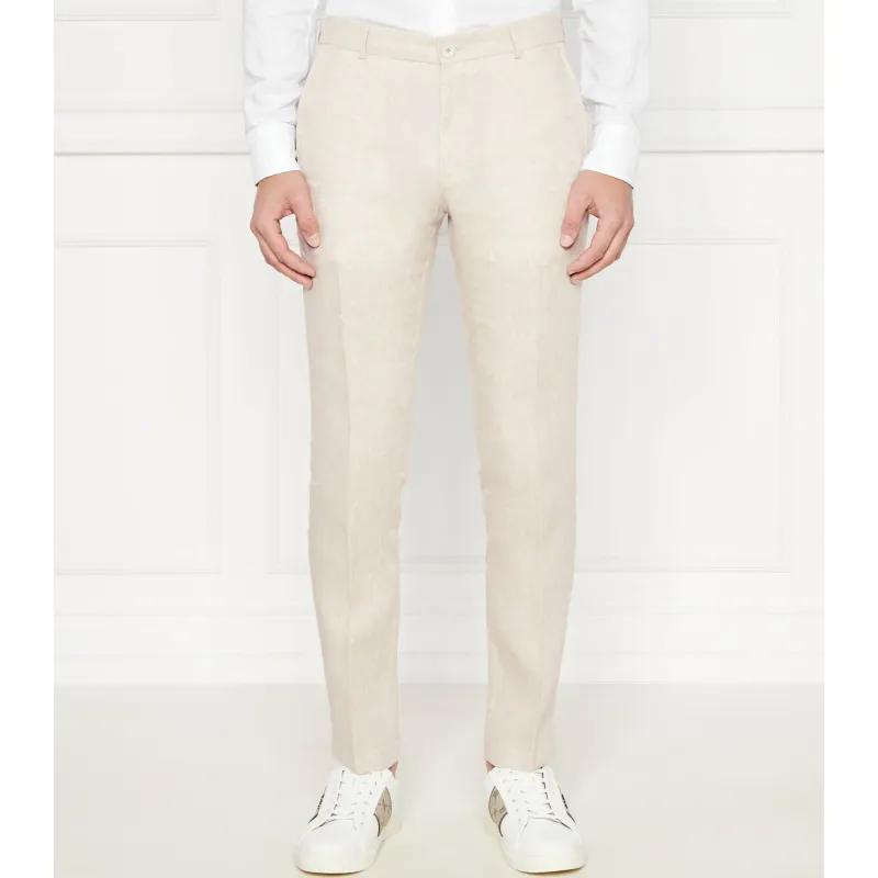 Joop! Lniane spodnie JT-18Hank Slim Fit