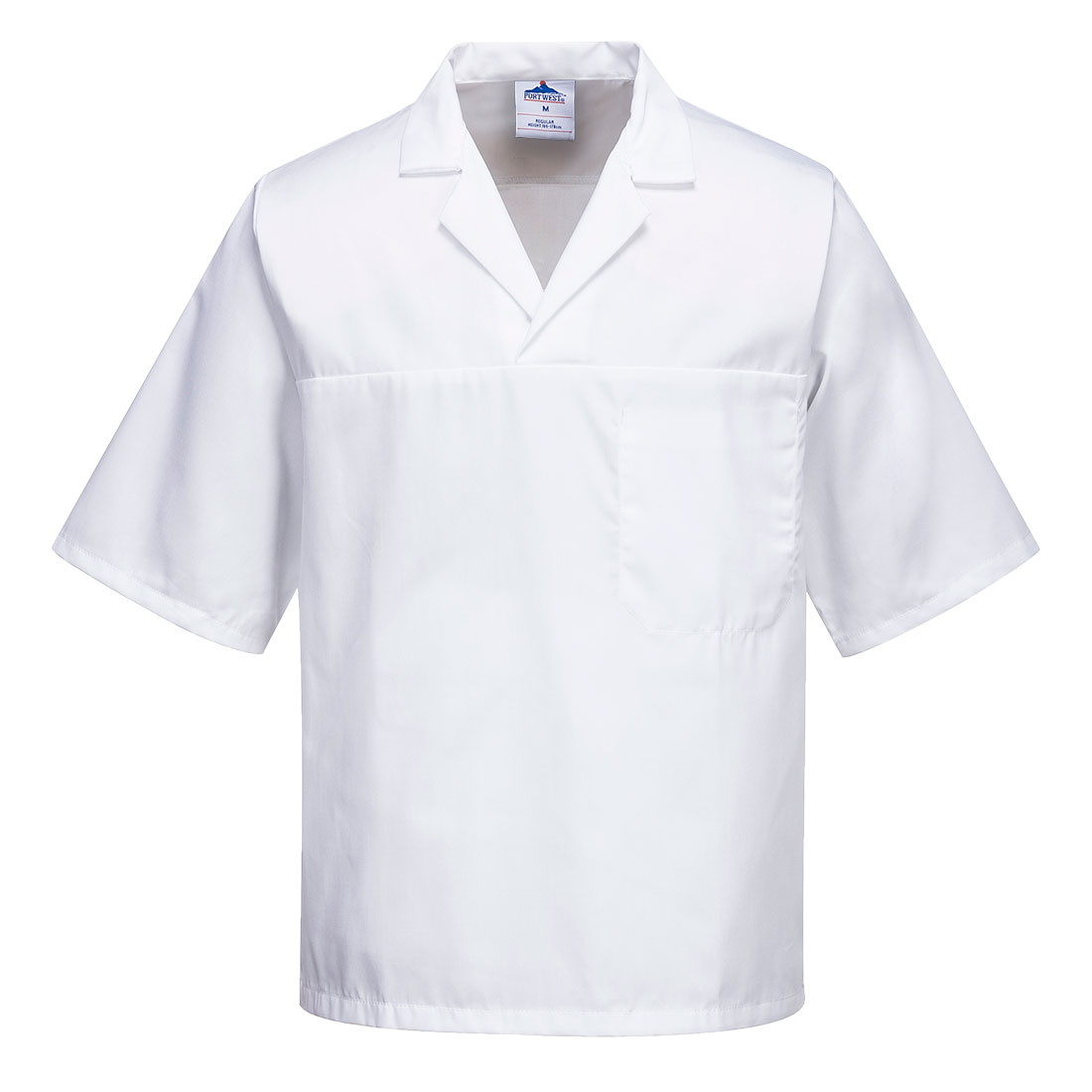 PORTWEST 2209 BLUZA PIEKARZA Z KRÓTKIMI RĘKAWAMI; BIAŁY