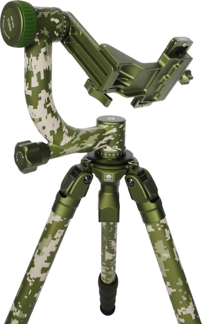 Statyw Sirui Sirui Carbon Tripod + Gimbal Head kit CT-3204 +CH20 Camoflage