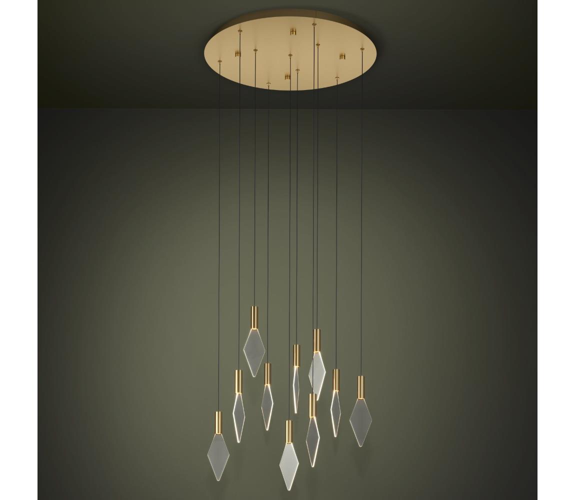 Eglo 390359-LED Żyrandol ściemnialny na lince MIRADOR 10xLED/3W/230V śr. 58cm zl.