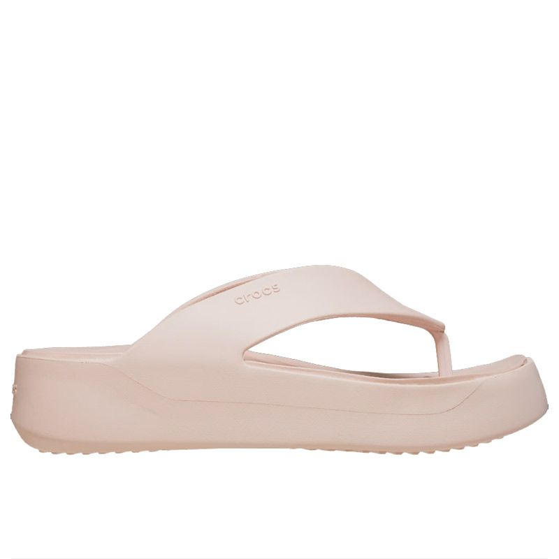 Klapki Crocs Getaway Platform Flip 209410-6UR - beżowe