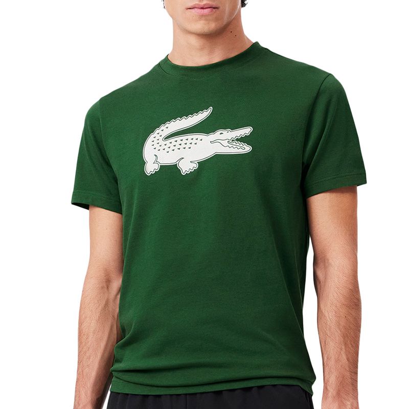 Koszulka Lacoste Sport 3D Print Crocodile Breathable Jersey TH2042-YRR - zielona