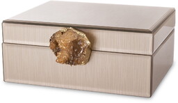 Szkatułka kasetka na biżuterię szklana glamour 8x19x17 169330