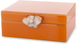 Szkatułka kasetka na biżuterię szklana glamour 8x19x17,5 179054