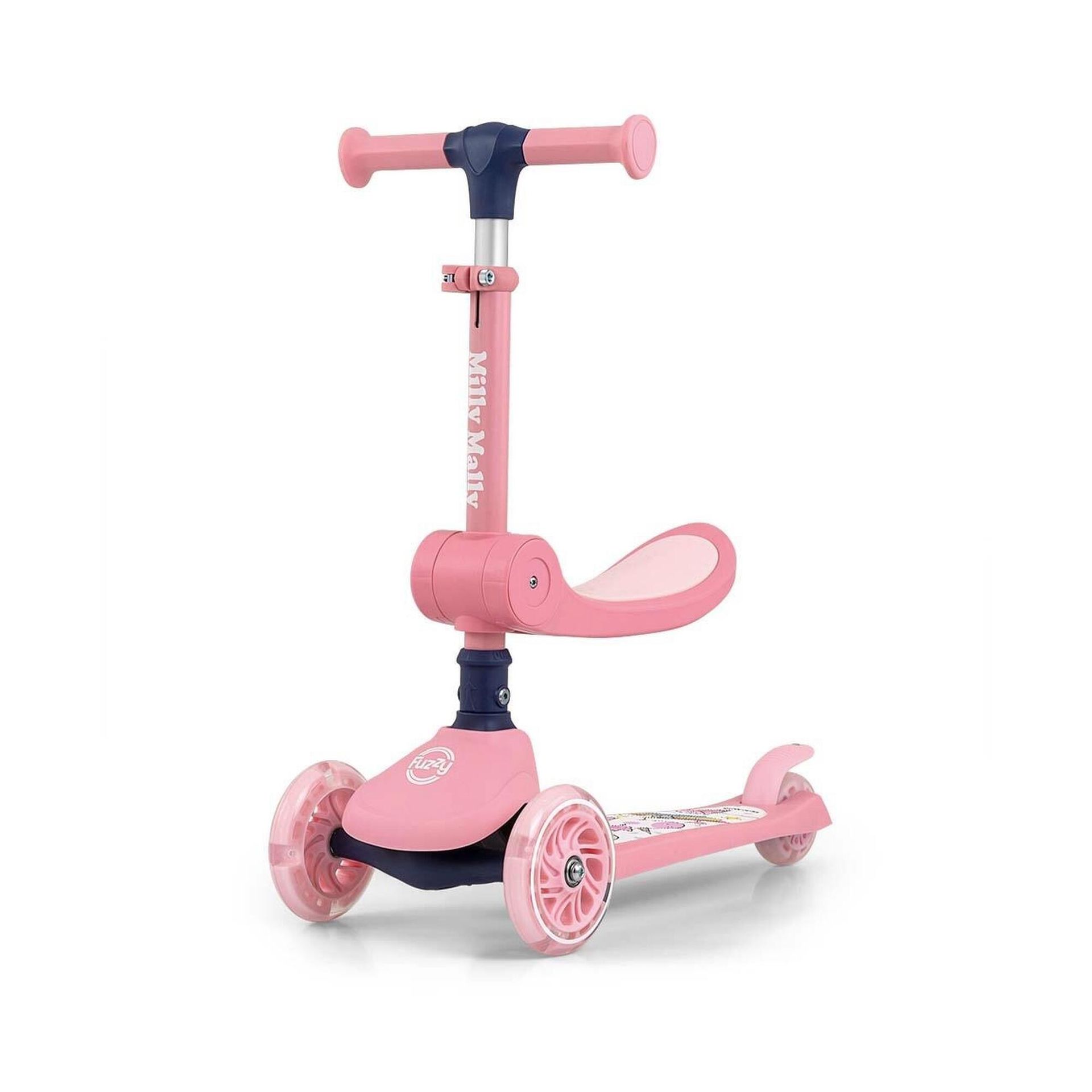 Hulajnoga dla dzieci MILLY MALLY Scooter Fuzzy Różowy