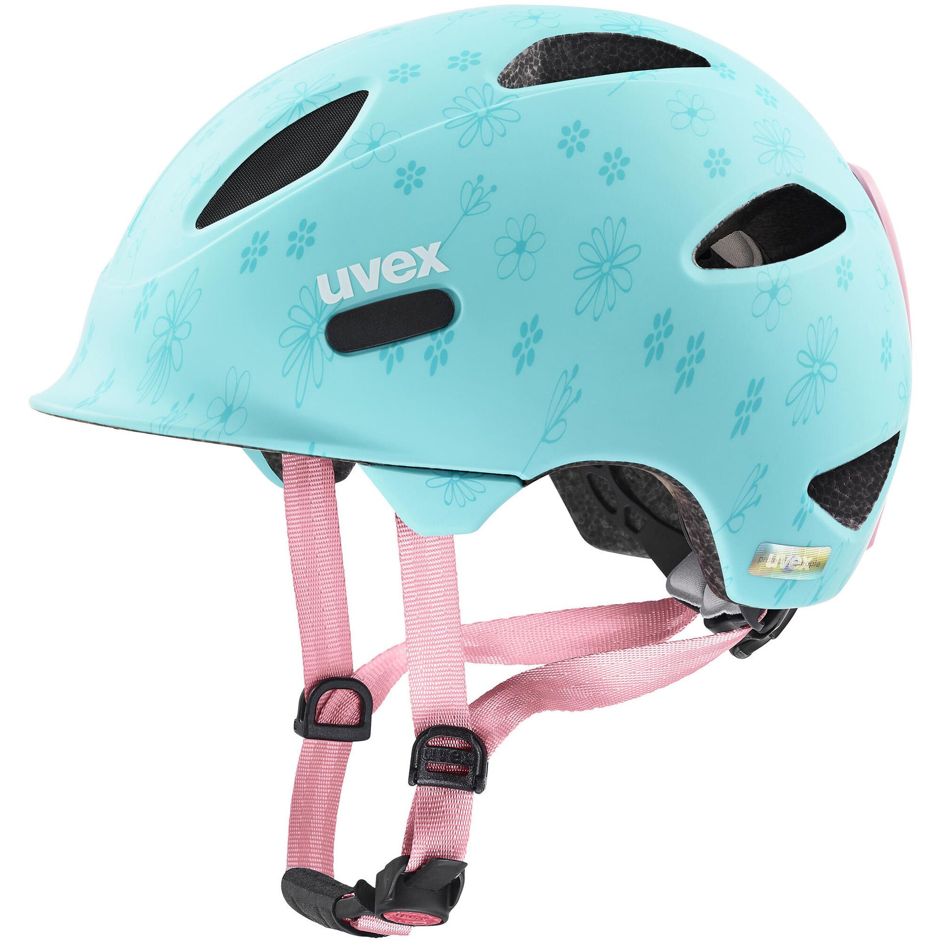 UVEX, kask rowerowy, oyo style flowers cyan matt 45-50