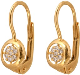 Złote kolczyki 585 wiszące PREZENT GRAWER PUDEŁKO