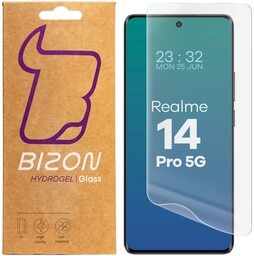 Bizon Folia hydrożelowa na ekran Glass Hydrogel Front do Realme 14 Pro 5G, 2 sztuki