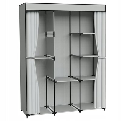 Szafa tekstylna GOCKOWIAK Celina (175 x 135 x 45 cm) Szary