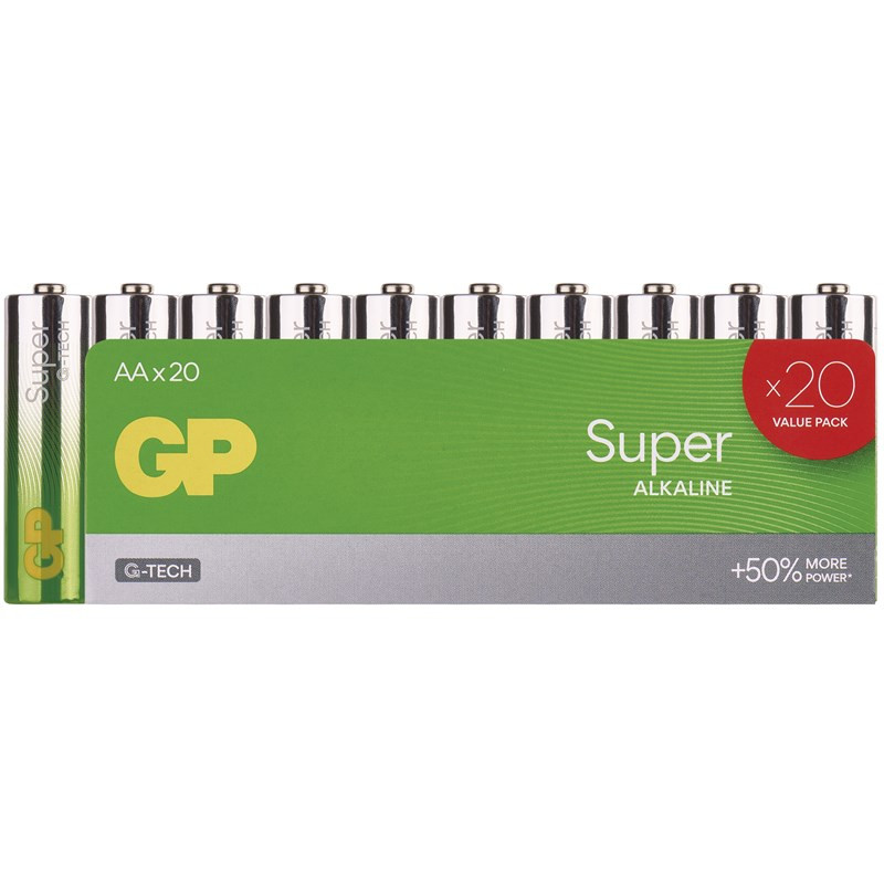 Baterie alkaliczne GP Super AA (LR6, 20 ks