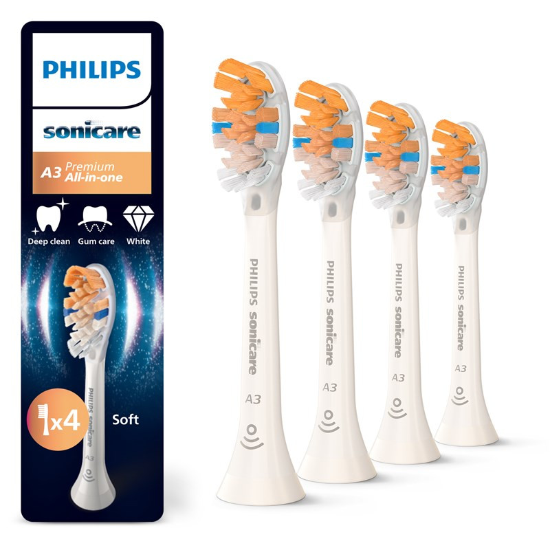 Głowice wymienne Philips - bílá HX9094/87 (4 ks