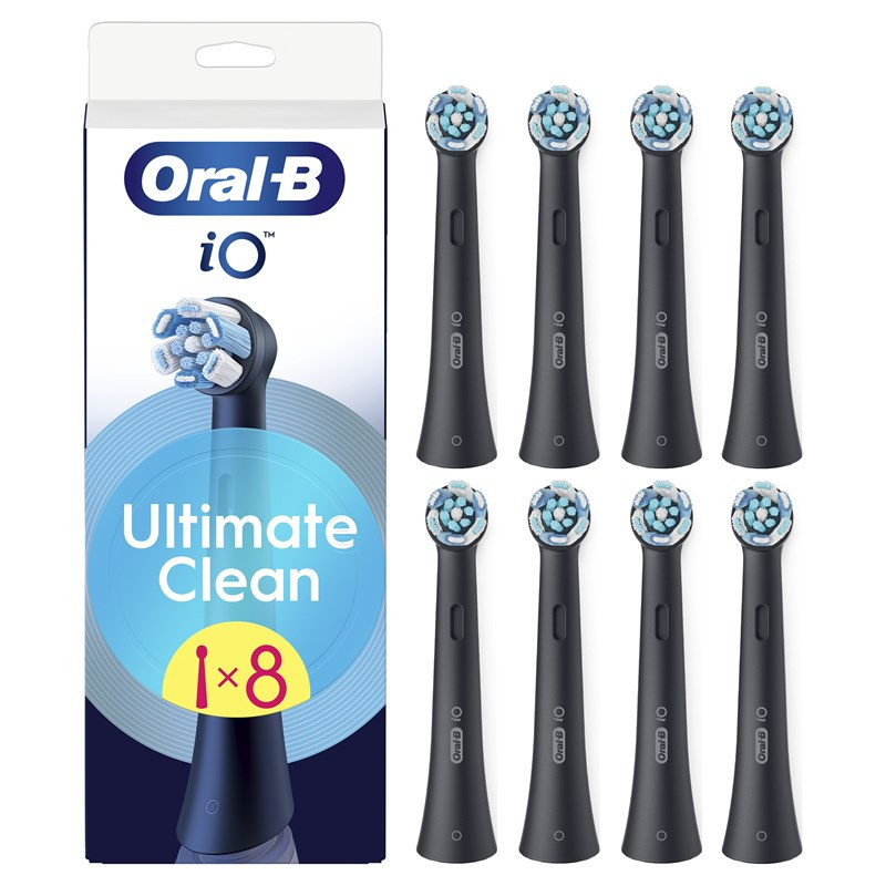 Głowice wymienne Oral-B iO Ultimate Clean Black XXL Pack (8 ks