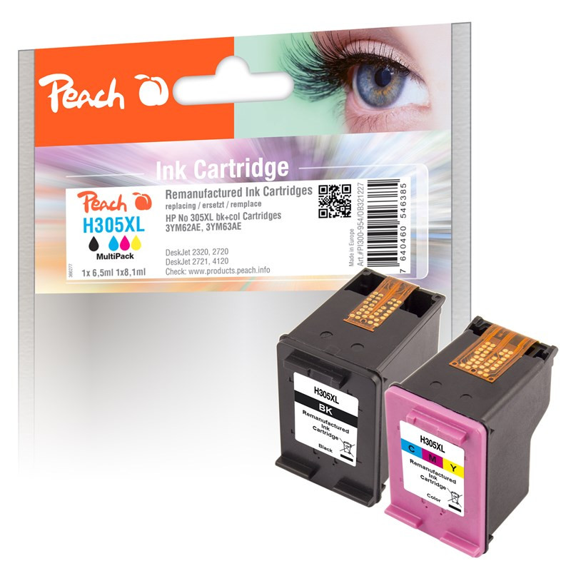 Tusz Peach HP 305XL, MultiPack, 2x 240 stran - CMYK