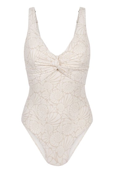 Hunkemöller Modelujący strój kąpielowy Caicos Beżowy