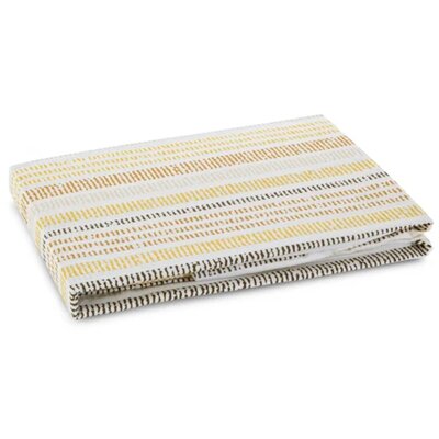 Prześcieradło EUROFIRANY Print 2 z gumką 140 x 200 cm Musztardowy