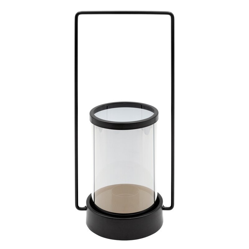 Świecznik Dekoracyjny Wiki (01) 15X12X32 Cm Czarny