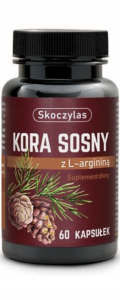 Skoczylas Kora sosny z argininą Skoczylas 60 kaps wegetariańskich