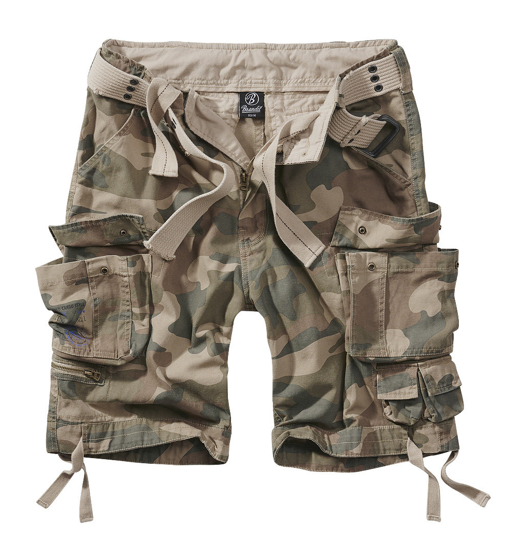 spodnie bojówki krótkie SAVAGE VINTAGE SHORTS - LIGHT WOODLAND-S