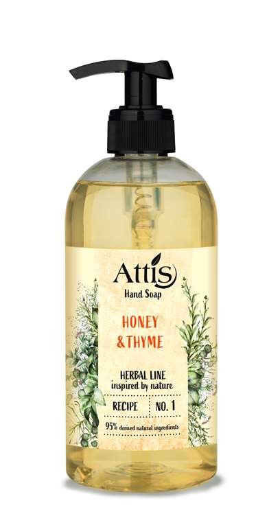 Attis Herbal 500Ml Honey&Thyme Mydło Z Pompką