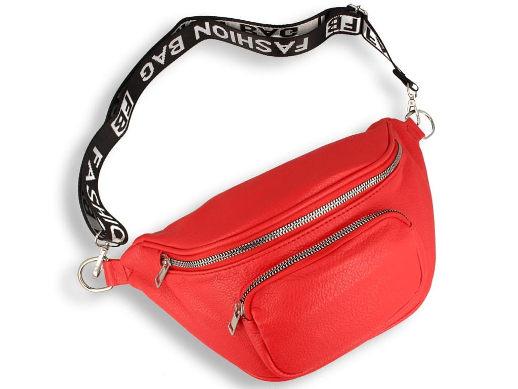 Nerka Damska Saszetka Torebka Na Ramię Listonoszka czerwona