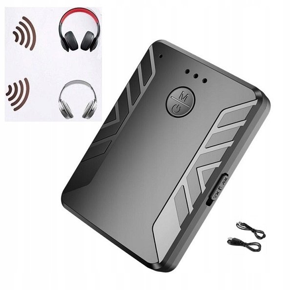 Urządzenie 2w1 odbiornik i nadajnik dźwięku Bluetooth 5.0 BT06 (czarny)