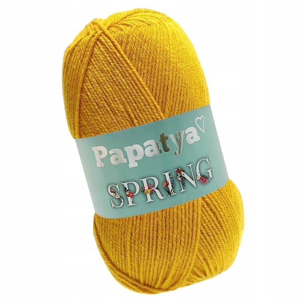 Włóczka PAPATYA SPRING AKRYLOWA Kamgarn Cienki AKRYL 100% MIODOWY 8750