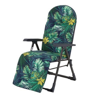 Fotel Arizona z podnóżkiem K2 w liście