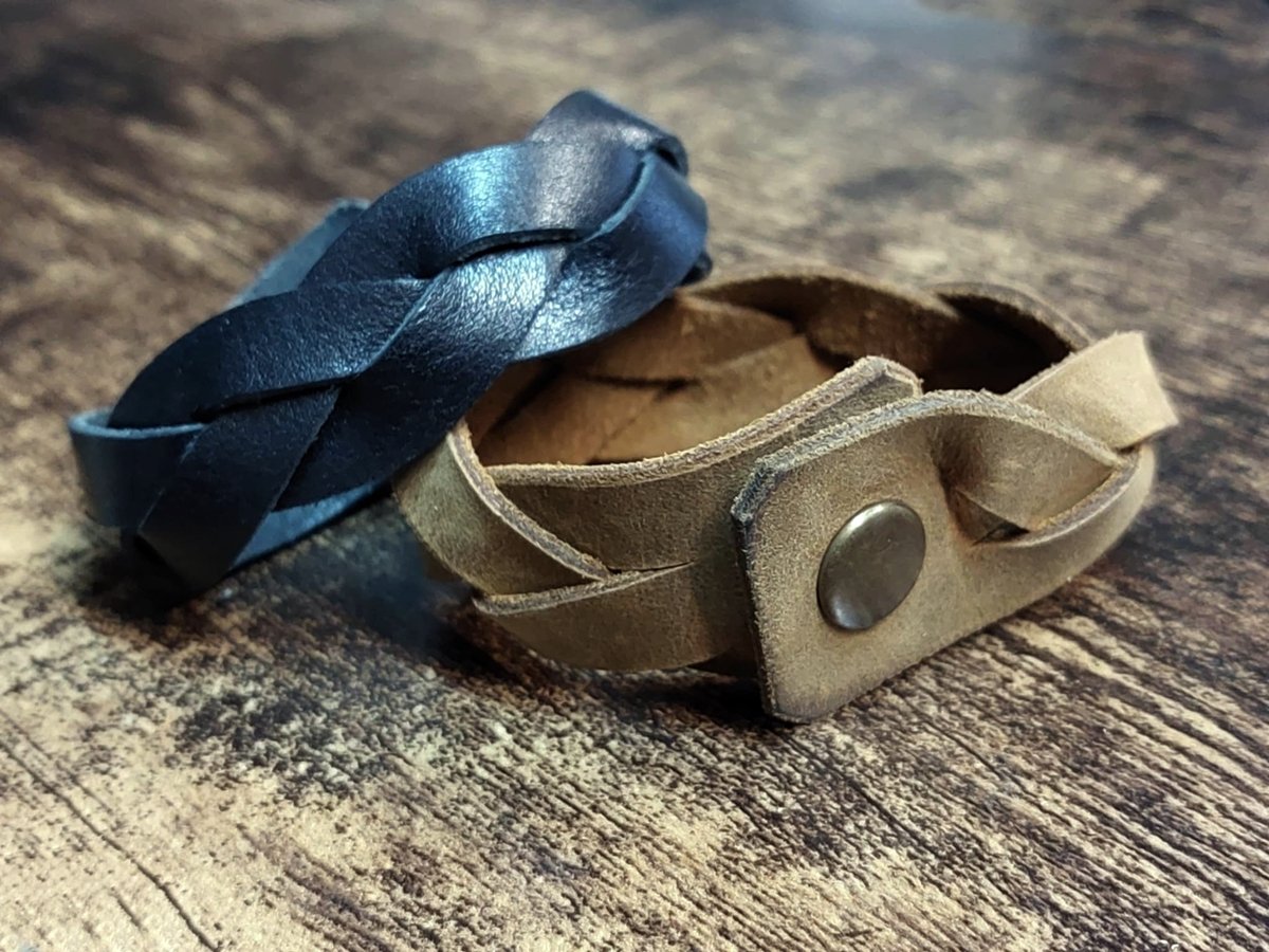 Bransoletka męska bransoletka damska z naturalnej skóry robiona ręcznie 4 kolory W stylu etno vintage punk rock