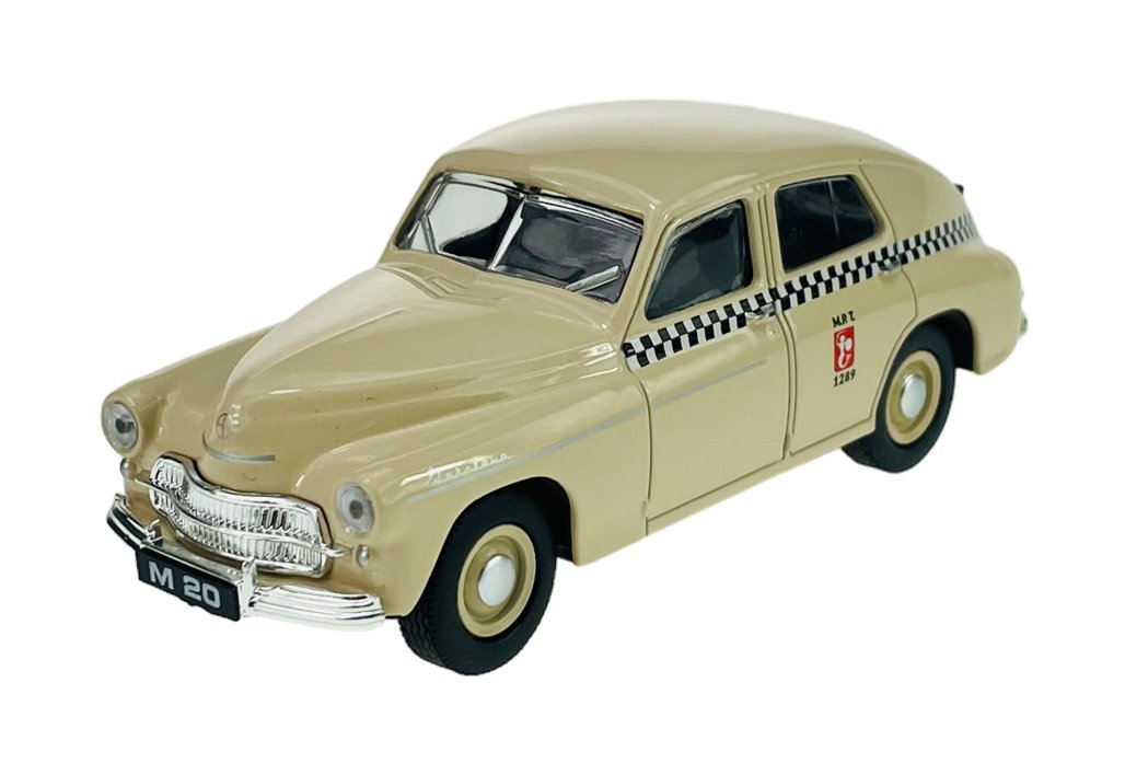 KOLEKCJA PRL WARSZAWA M-20 TAXI BEŻOWY 1:43