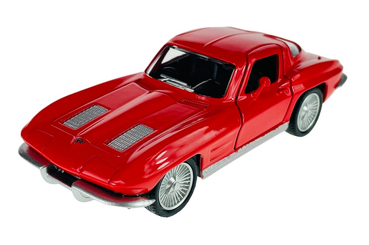 RMZ City 1963 CHEVROLET CORVETTE STINGRAY SPLIT WINDOW CZERWONY