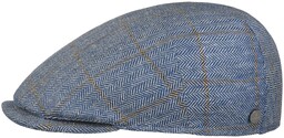Kaszkiet Capri Herringbone Silk by Lierys, niebieski, XL (60-61 cm)
