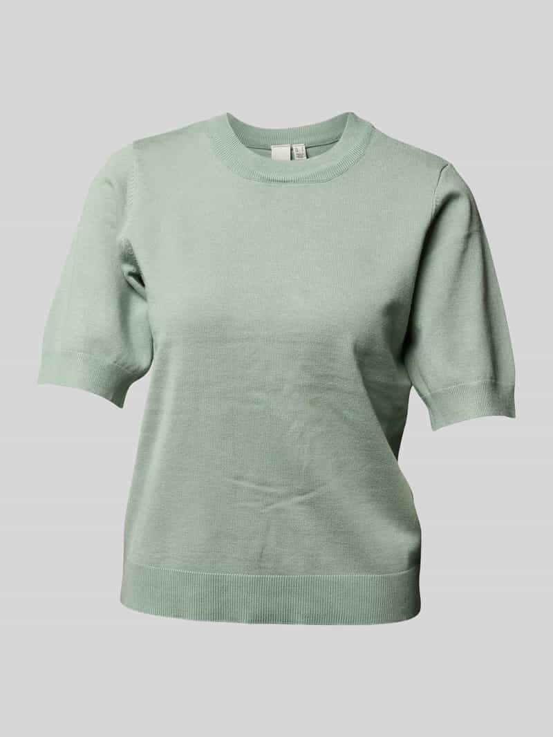 T-shirt z imitacji dzianiny model ‘LENA’