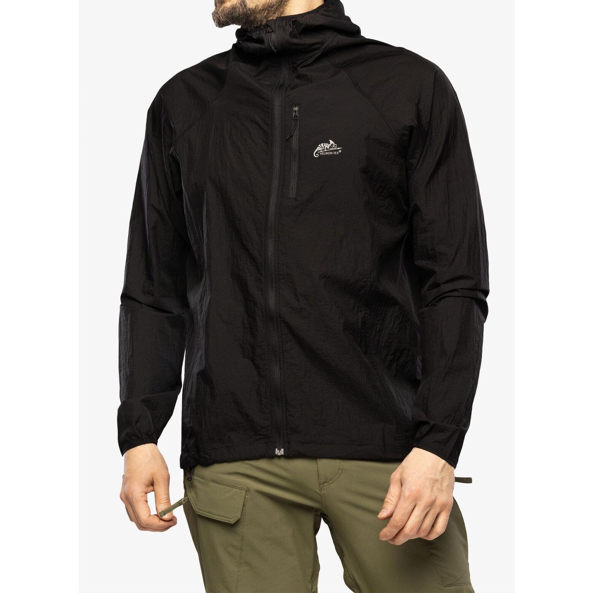 Kurtka Helikon-Tex Wiatrówka TRAMONTANE - WindPack Nylon - Czarna