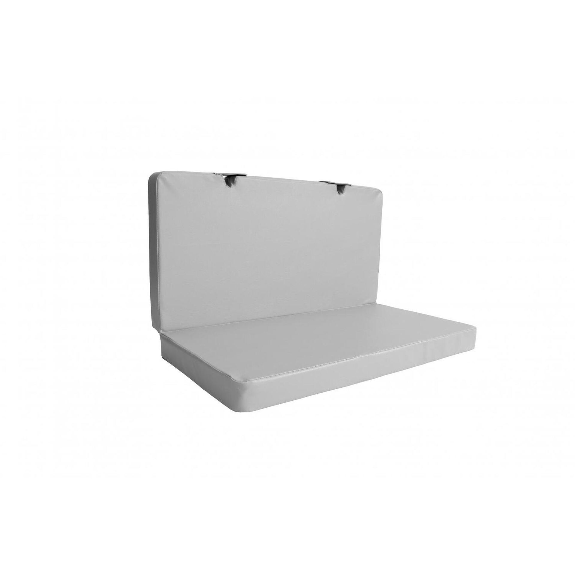 Produkcyja materac Gamma 100x100x8 dwuczęściowy z wycięciami do słupków szary