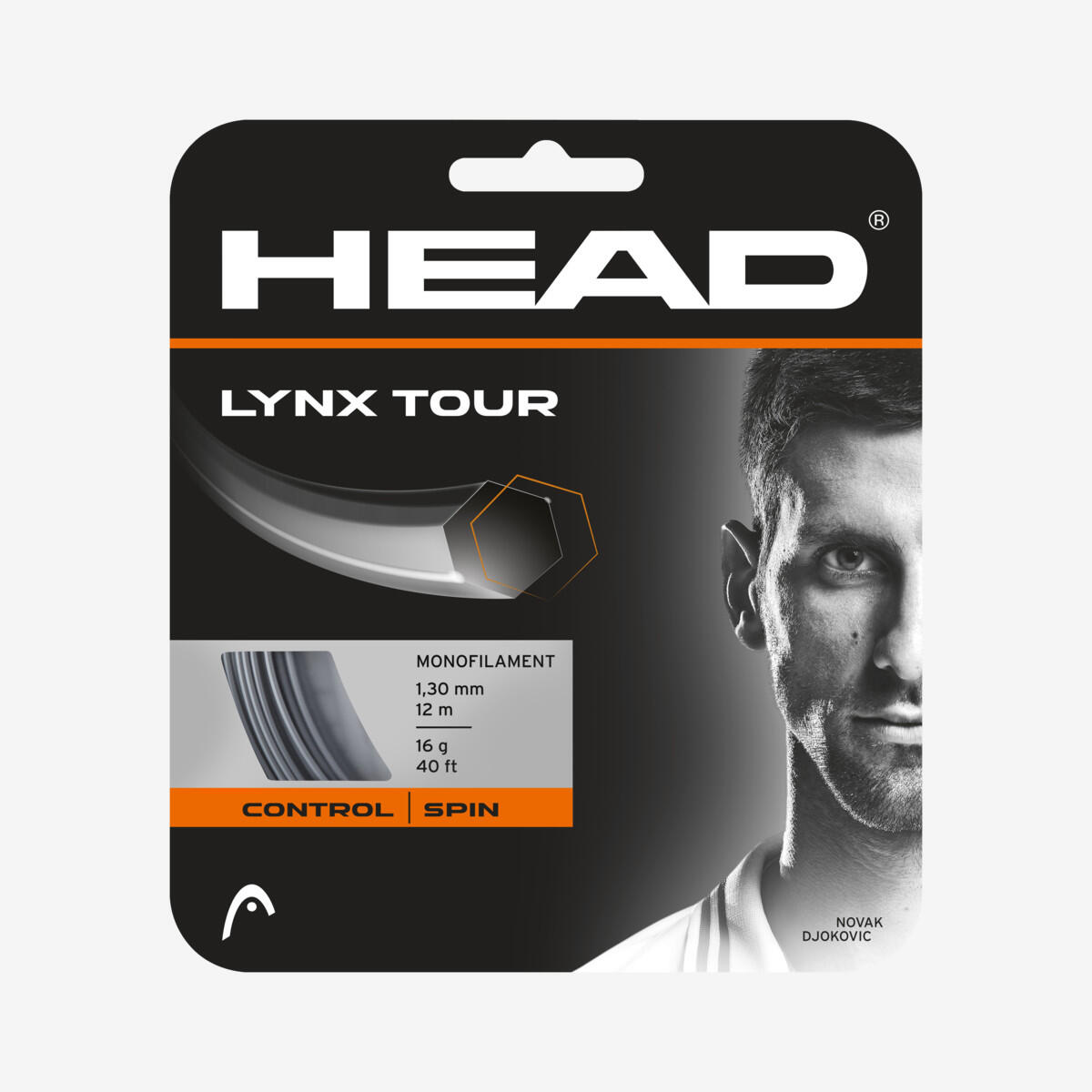 Naciąg tenisowy Head Lynx Tour Grey  1,25 mm