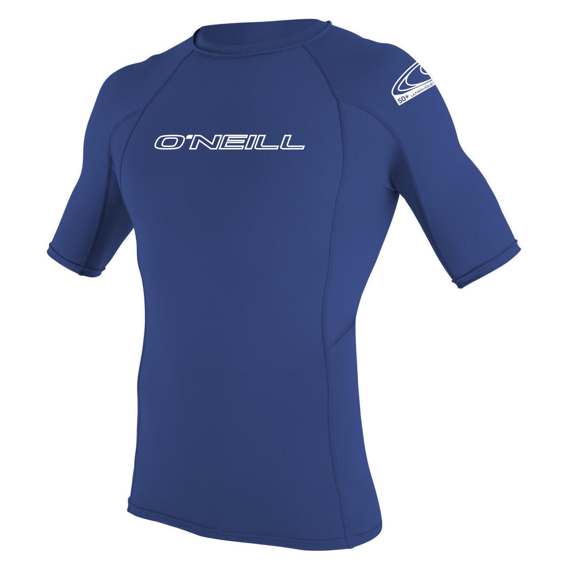 ONEILL WETSUITS O'Neill Wetsuits Basic Skins koszulka męska, ochrona przed promieniami UV, dostępne różne rozmiary I kolory, niebieski, s (3341-018-S)